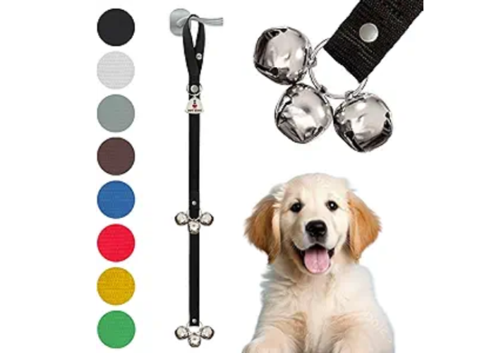 Caldwell's Pet Supply Co. Dog Potty Bells, Dog Door Bell, Bells to Go Outside, Potty Training Bell, Dogs Doorbell, Dogs Potty Doorbell, Ring to Go Pee, All Breed Puppy Training Tool